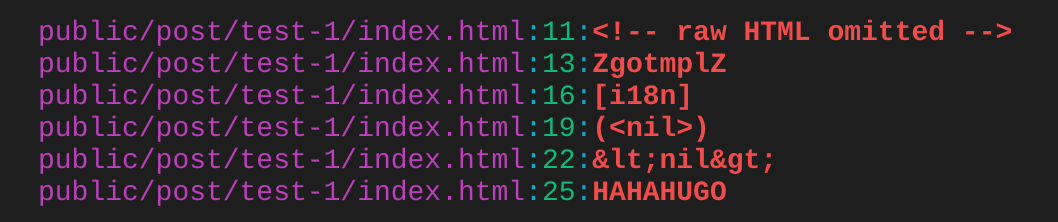 site audit terminal output